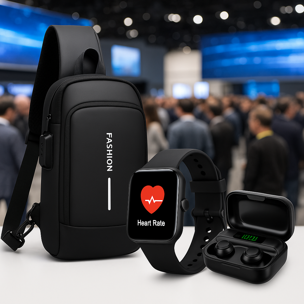 combo bolso, reloj, audífonos