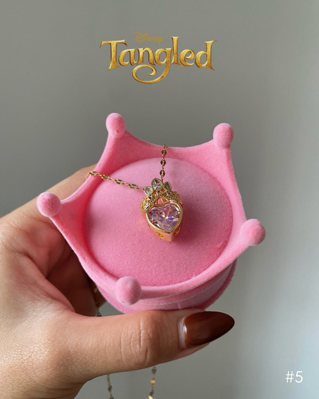 Hermoso Combo Rapunzel en Caja Coronita Rosada 👑