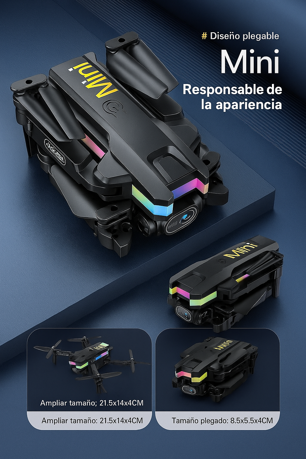 Drone Aircraft Dual Cámara HD Senso